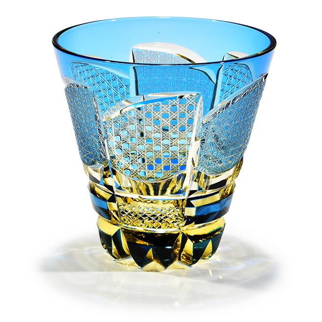 華硝プレミアム 片口酒器 （Pr-297 コレクション多目的グラス 水色 